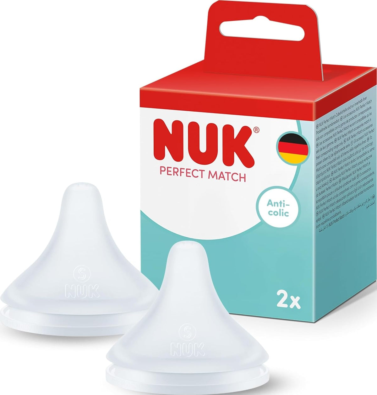 NUK Perfect Match smoczek M średni przepływ 3 m+ x2