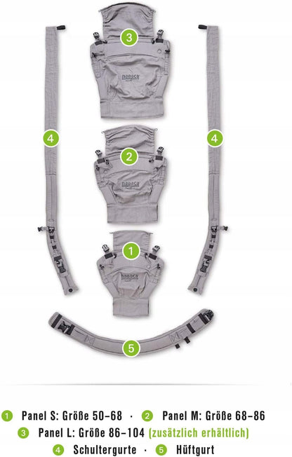 HOPPEDIZ NABACA nosidełko ergonomiczne ZESTAW basic – zdjęcie produktu 6