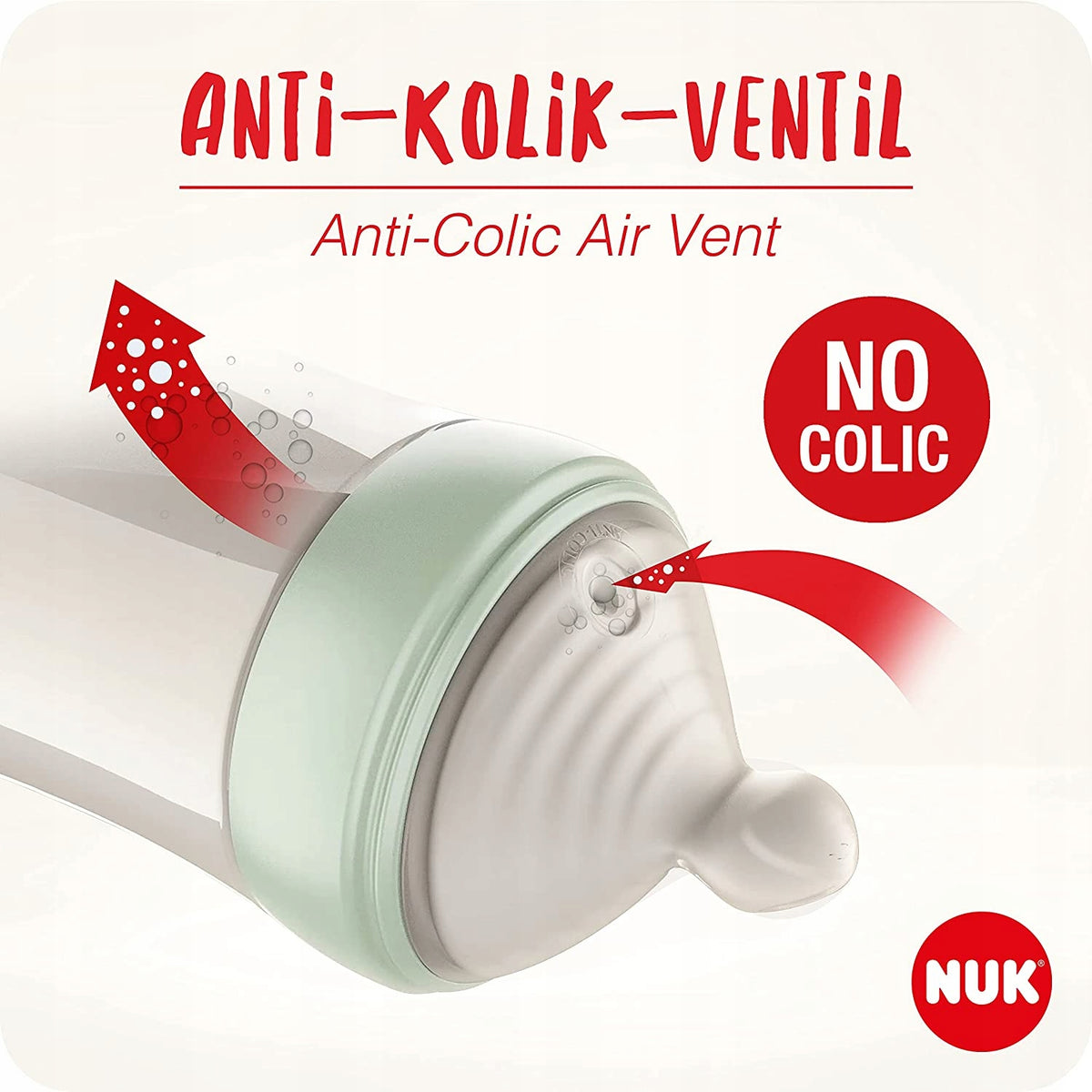 NUK Nature Sense zestaw butelek 3x, wiek 6-18 m
