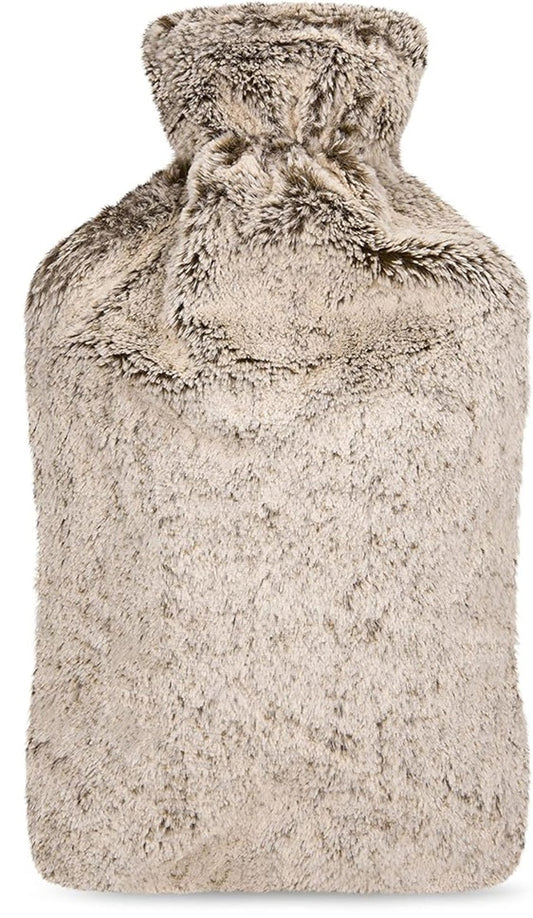 BLUMTAL Borsa dell'acqua calda in gomma 1,8 litri + copertura in pile 21 x 31 cm