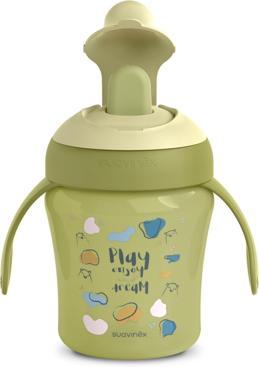 SUAVINEX Learning Cup εκπαιδευτικό κύπελλο με σκληρό στόμιο, 200 ml, 6 μηνών+