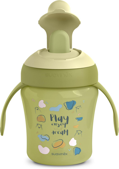SUAVINEX Learning Cup εκπαιδευτικό κύπελλο με σκληρό στόμιο, 200 ml, 6 μηνών+