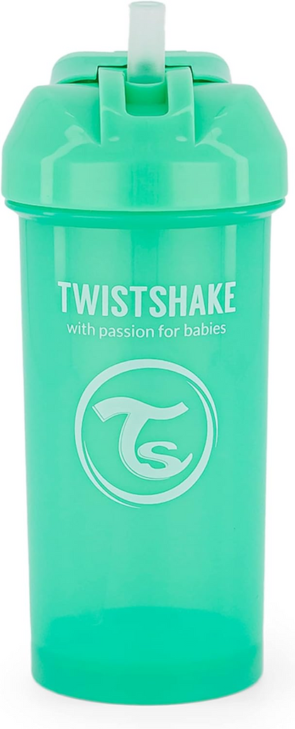 TWISTSHAKE Pahar cu pai, anti-vărsare, 360 ml, 6 luni+