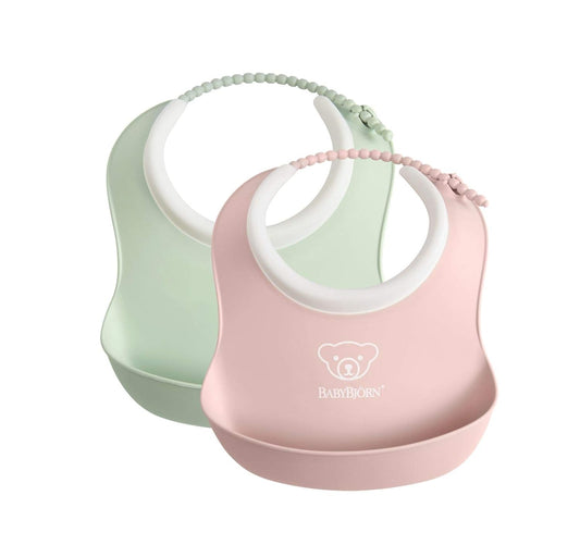 BABYBJORN bavaglino in silicone con tasca x2 SMALL