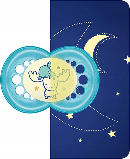 MAM PERFECT NIGHT Schnuller x2 0-6m + Box
