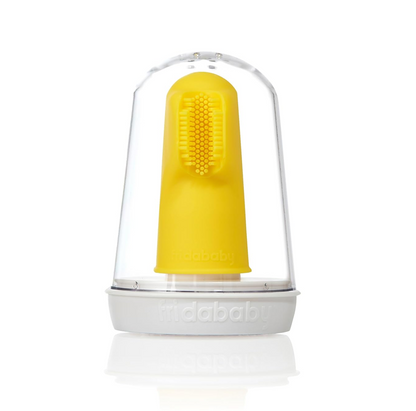 FRIDA BABY spazzolino in silicone da dito per denti + custodia