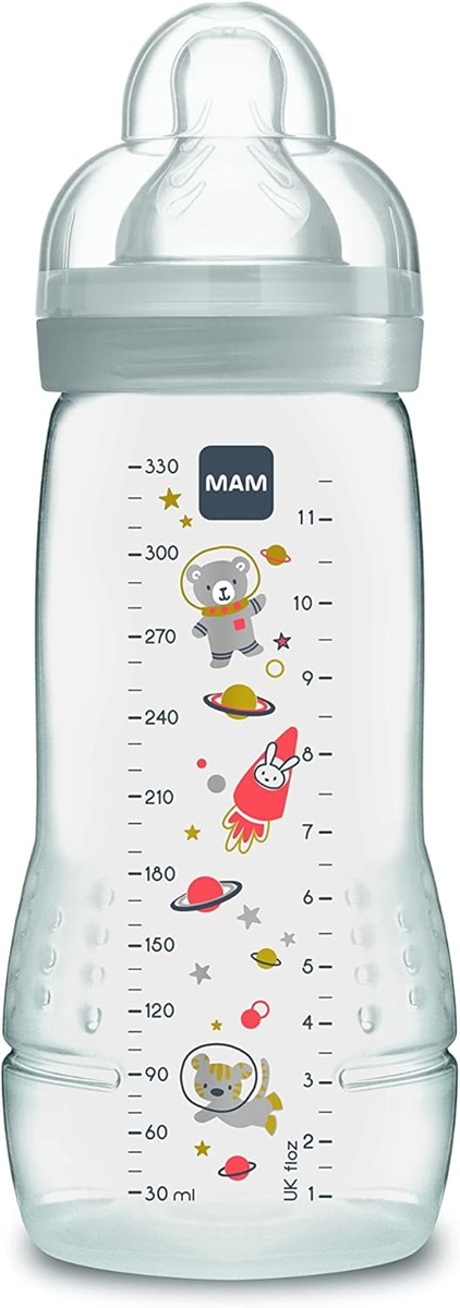 MAM Easy Active sticlă 330 ml 4 m+ tetină 3