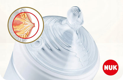 NUK Nature Sense set de biberones de vidrio con tetina