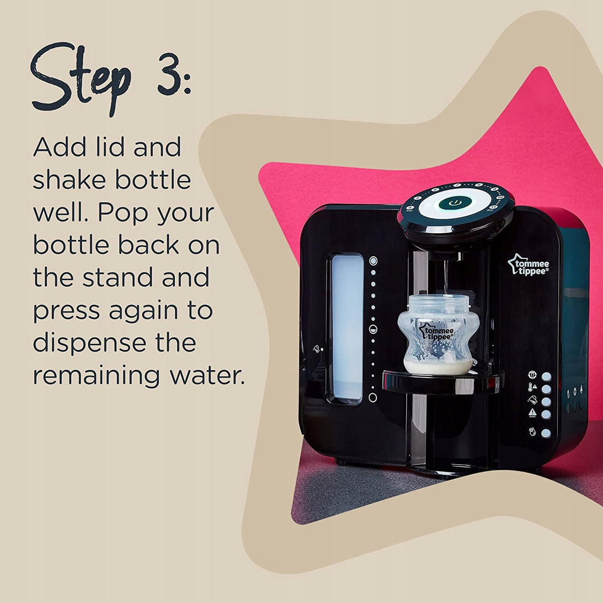 TOMMEE TIPPEE Perfect Prep EKSPRES DO MLEKA 2 min
