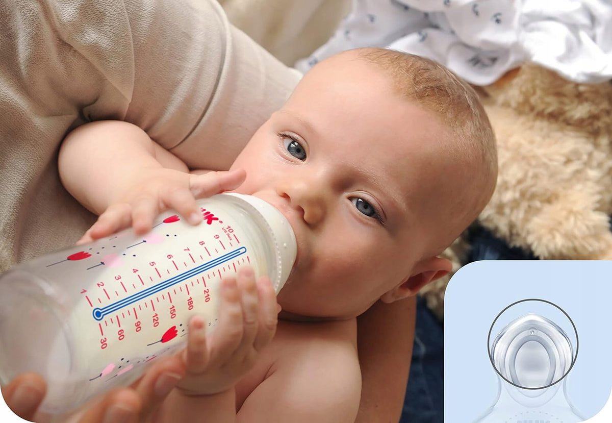 NUK First Choice+ 6-18 m FLES 300 ml temperatuuraanduiding