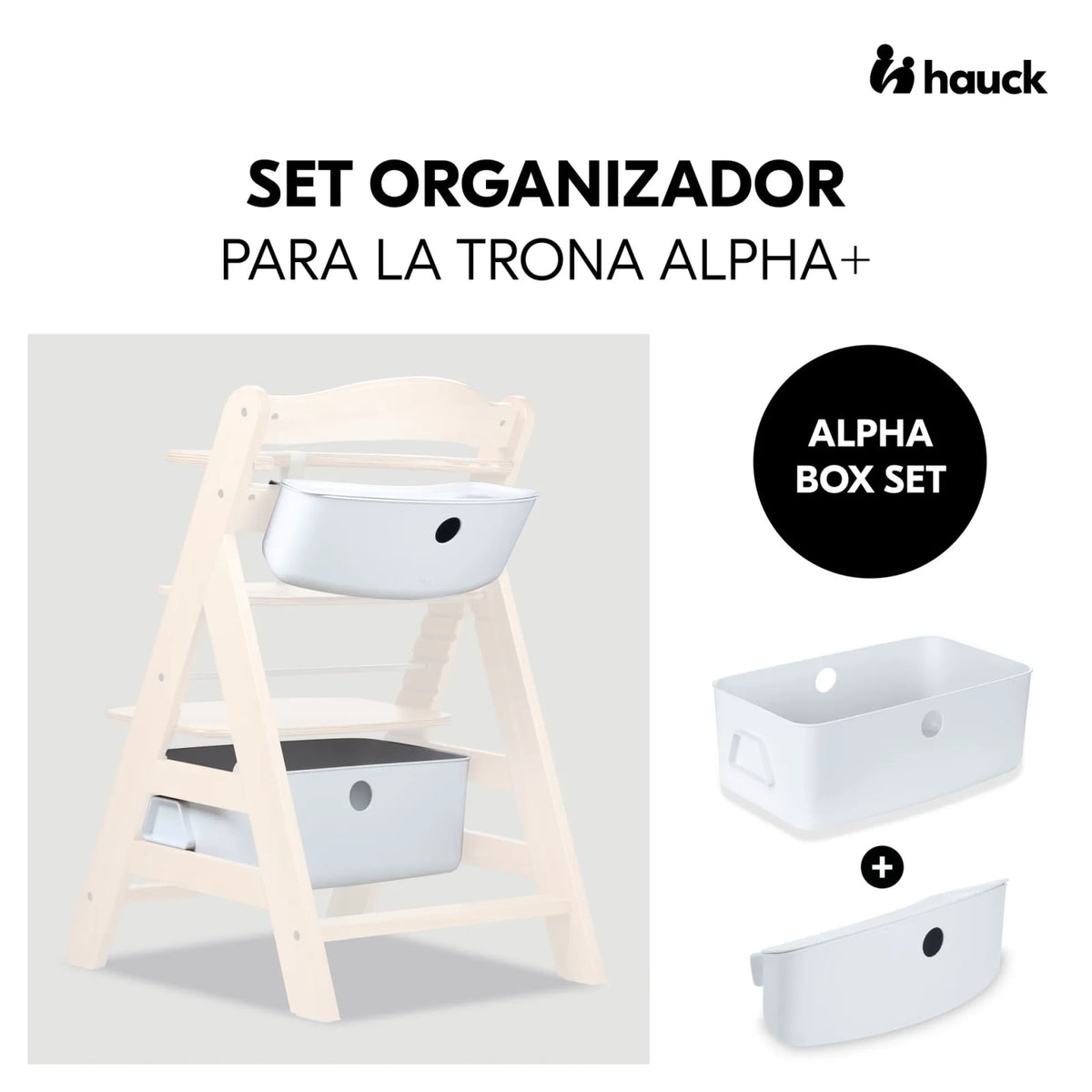 Hauck Alpha Box Set organizer per seggiolone bianco