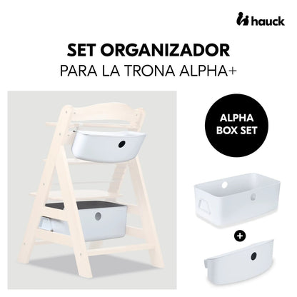 Hauck Alpha Box Set organizer per seggiolone bianco