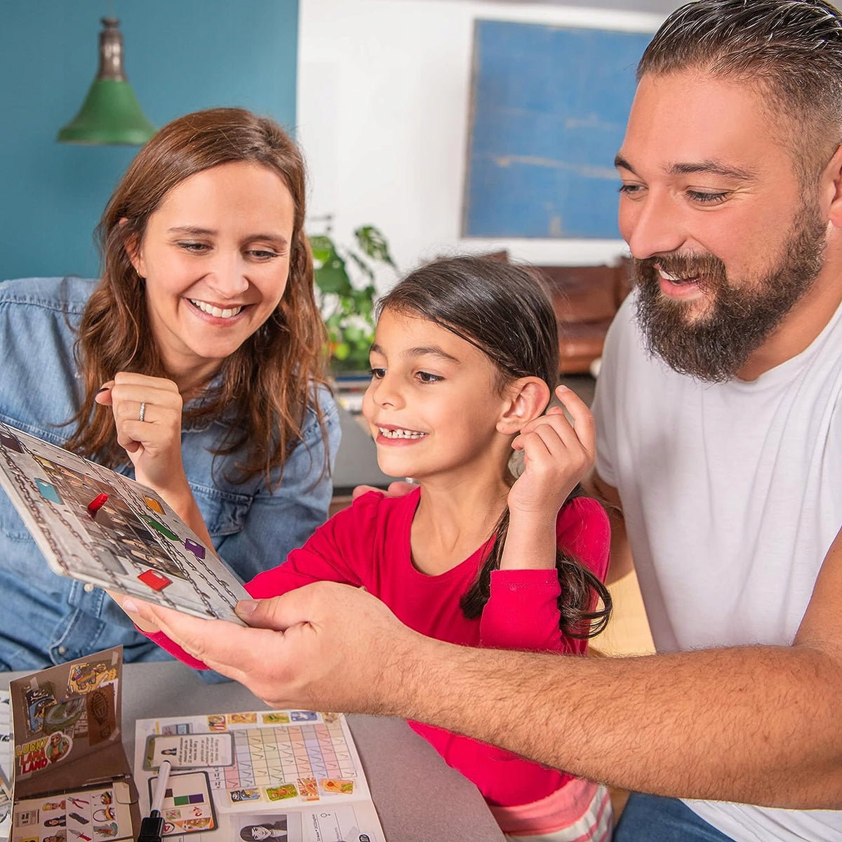 HABA Lucky Lama Land – rodzina podczas rozgrywki