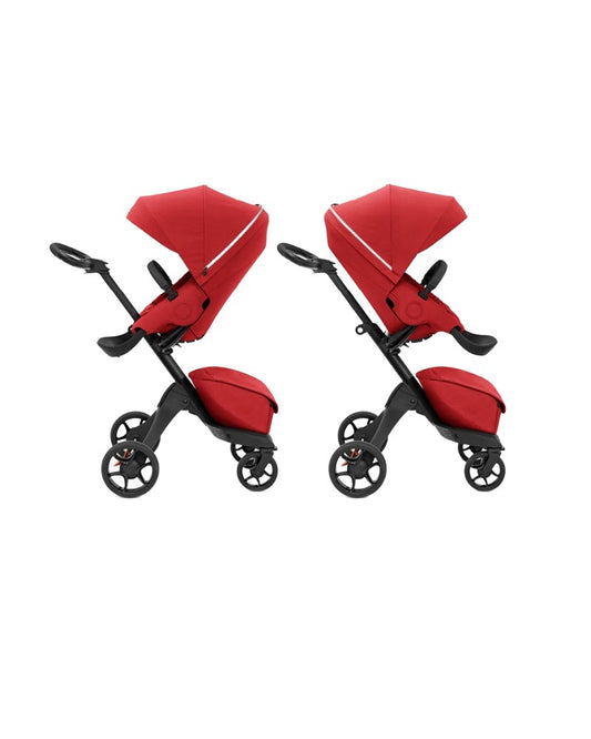 STOKKE Xplory X wózek spacerowy PREMIUM UPF50+ do22kg akcesoria – RUBY RED – zdjęcie 2