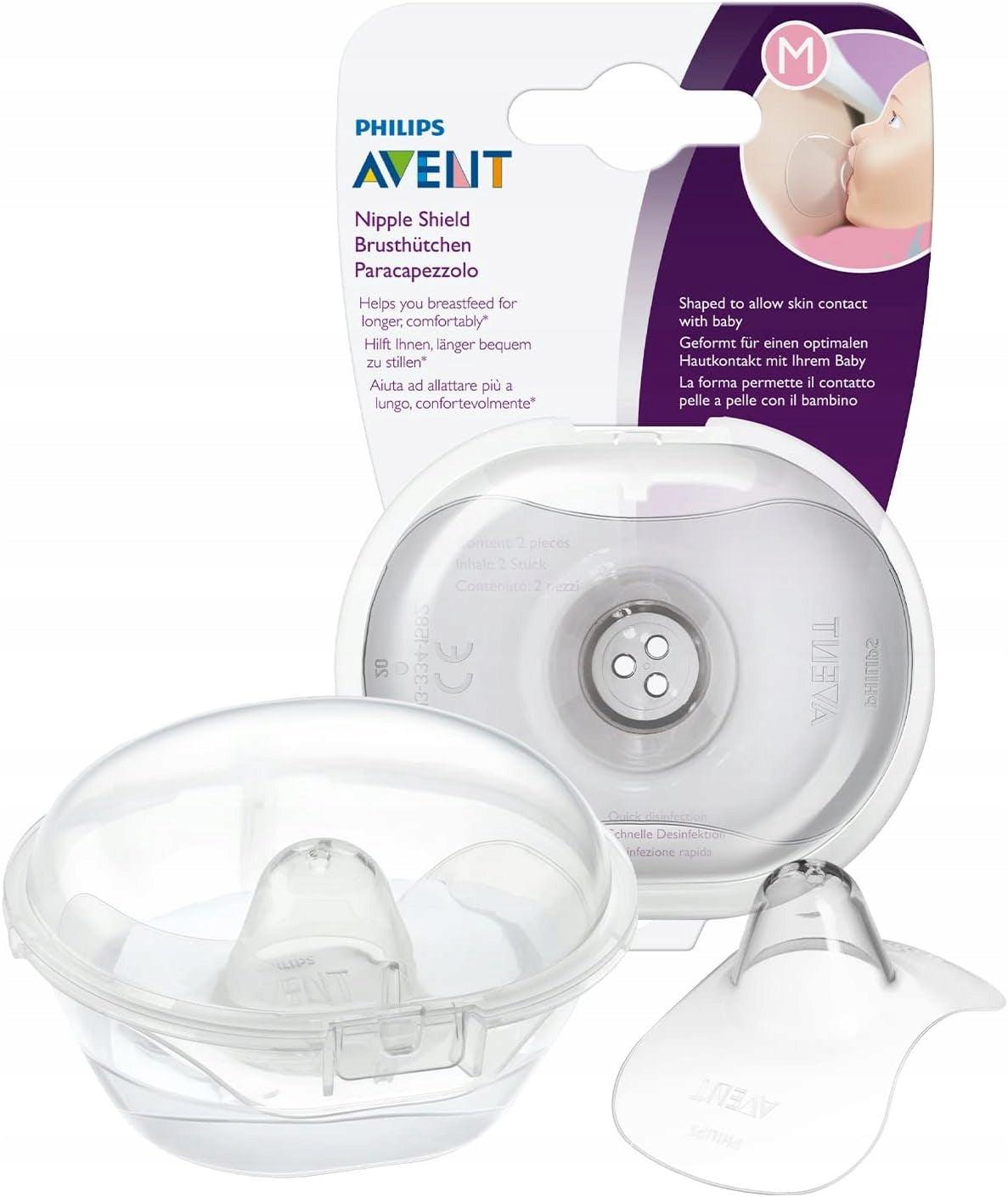 AVENT protectores para pezones talla M 21mm