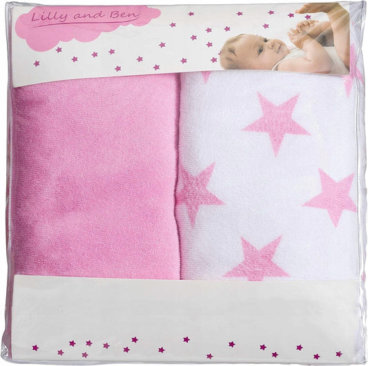 LILLY&BEN Wickelauflagenbezug Frottee 50x70 x2