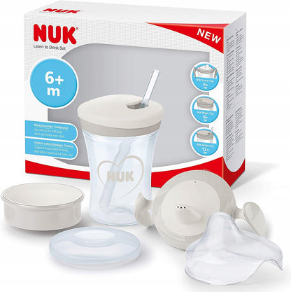 Set NUK per imparare a bere: tazza + 3 beccucci