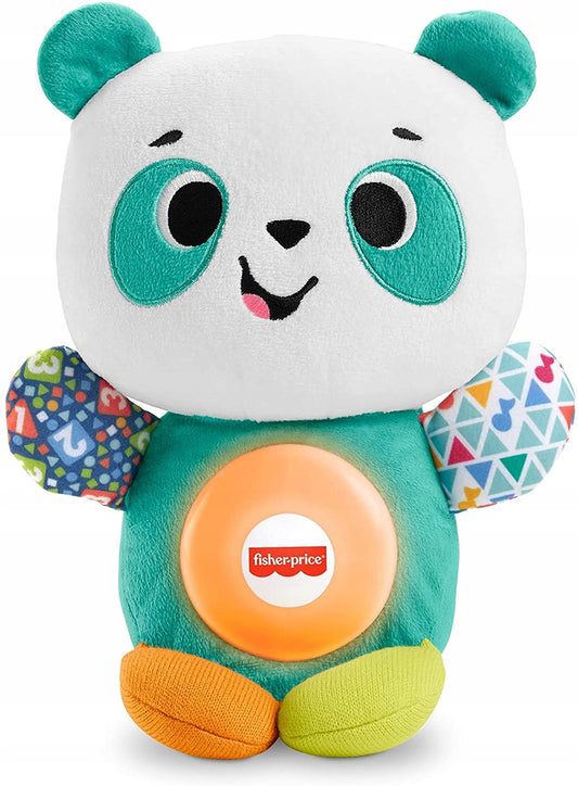 FISHER-PRICE interaktywna PANDA j.niemiecki, miękka panda Linkimals z efektami świetlnymi i dźwiękowymi