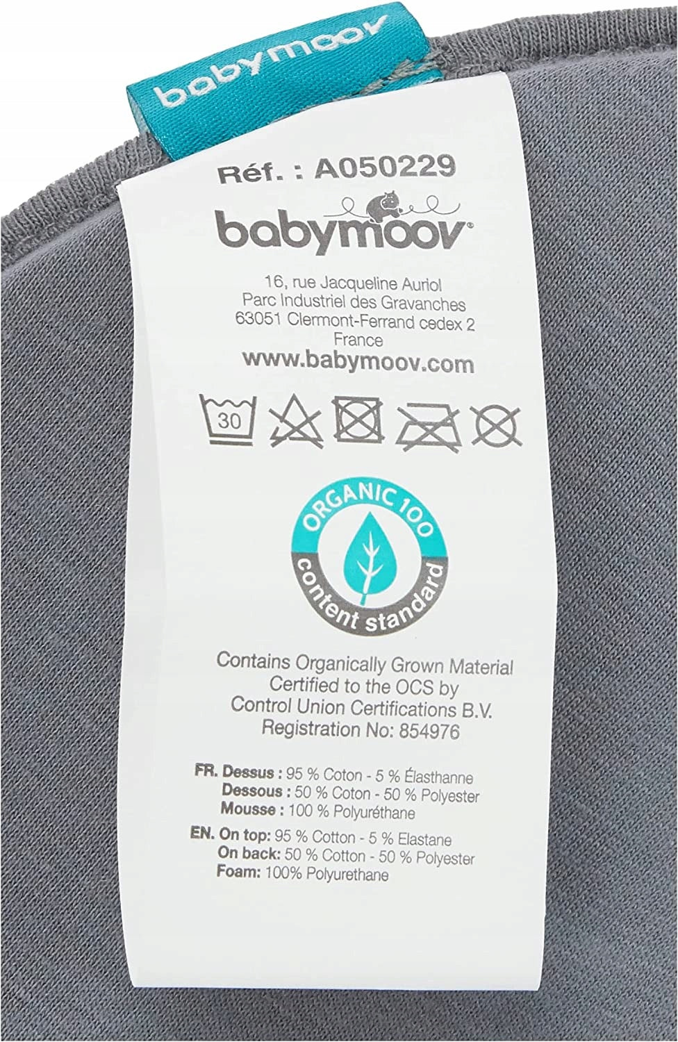 BABYMOOV Lovenest pernă pentru bebeluși 0+ ORGANIC