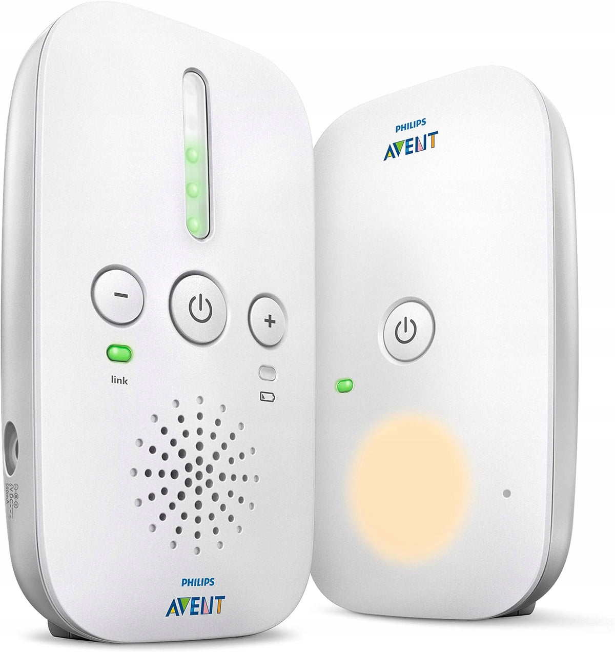 PHILIPS AVENT SCD502/26 niania elektroniczna DECT, biało-szary zestaw z jednostką rodzica i dziecka