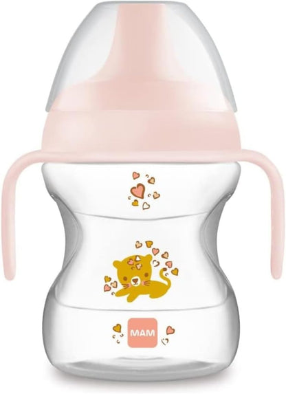 MAM Learn To Drink Cup kubek niekapek z ustnikiem 190 ml 6 m+ KOT – em kota pojemność 190 ml materiały polipropylen,…