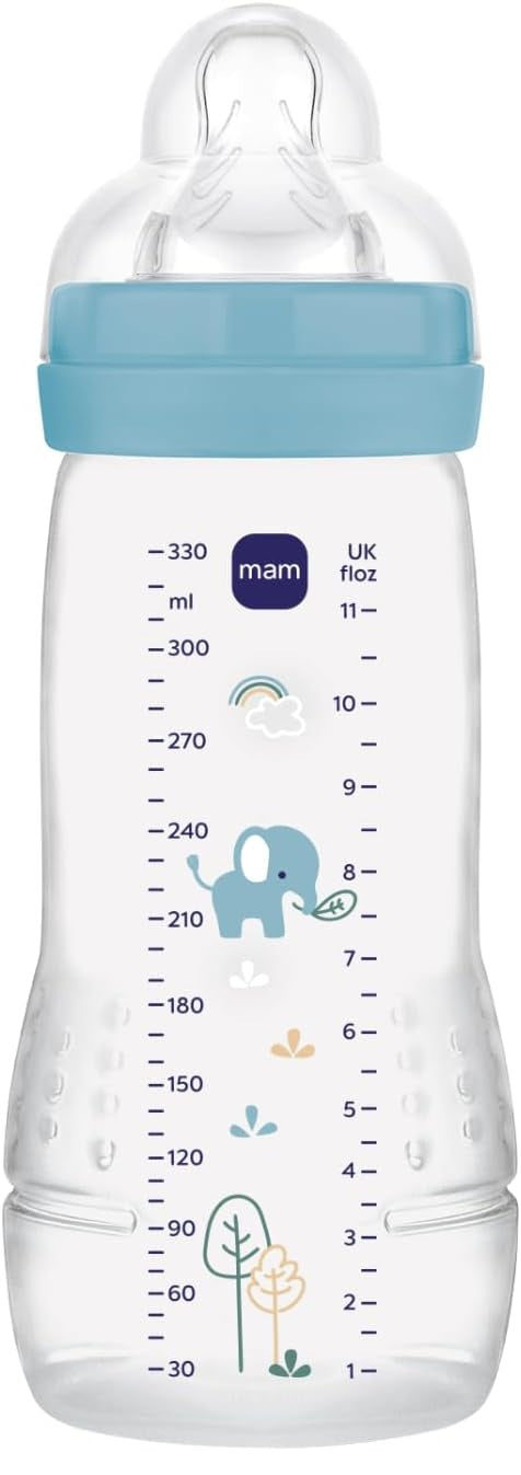 MAM Easy Active láhev 330 ml, savička 4, 6 m+ Slon