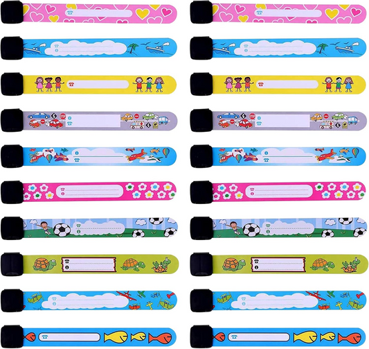 TSHAOUN braccialetti SOS impermeabili per bambini 20 pezzi