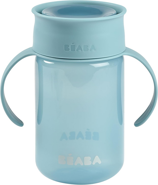 BEABA Gobelet d’apprentissage anti-fuite 360° 340 ml 12 m+