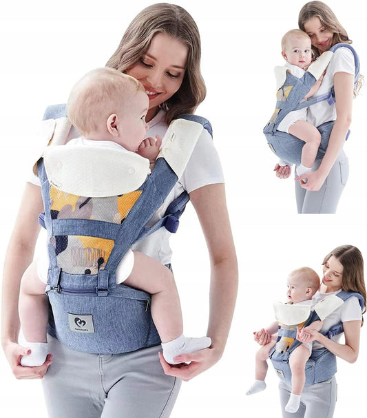 BELLABABY nosidełko ergonomiczne z pasem biodrowym 3w1 0-36msc