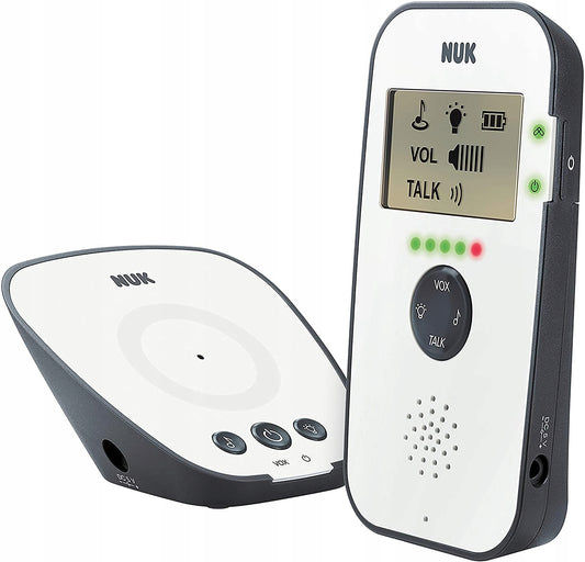 NUK Eco Control 530D elektroniczna niania FHSS z nadajnikiem i odbiornikiem, biało-czarna