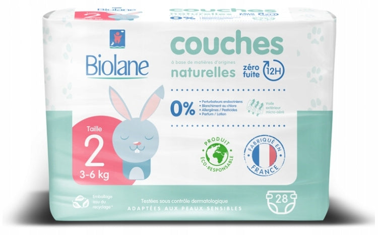 BIOLANE couches taille 2 3-6kg x28pcs