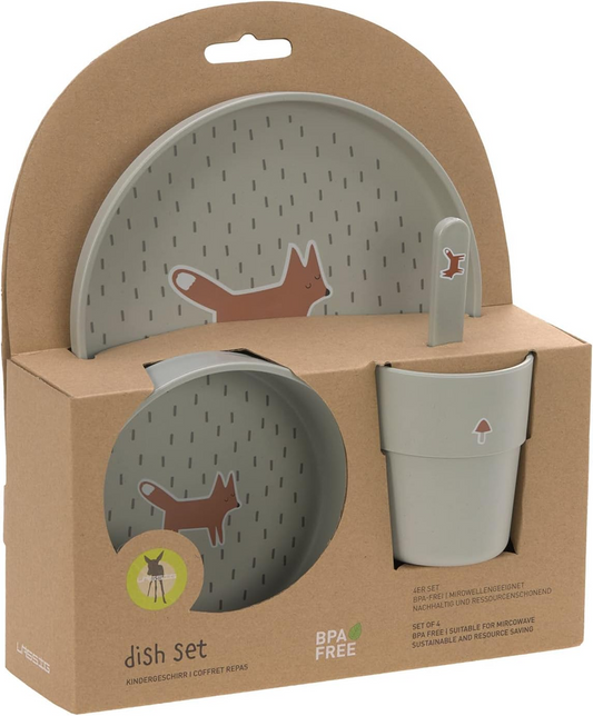 LASSIG set di stoviglie senza melamina Little Forest Fox