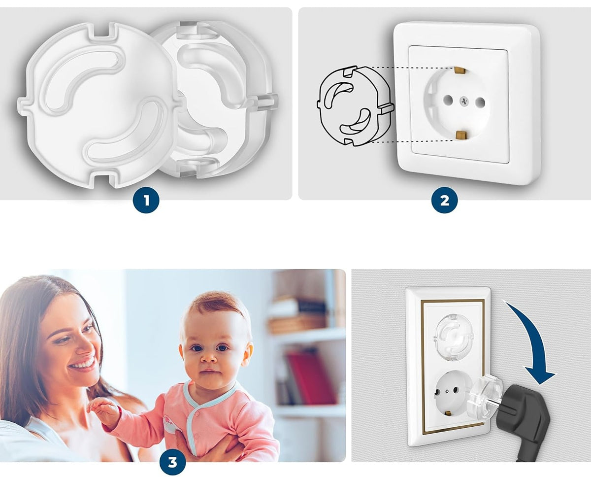 HOFFENBACH zabezpieczenie przed dziećmi do gniazd elektrycznych x1 – zdjęcie produktu 3