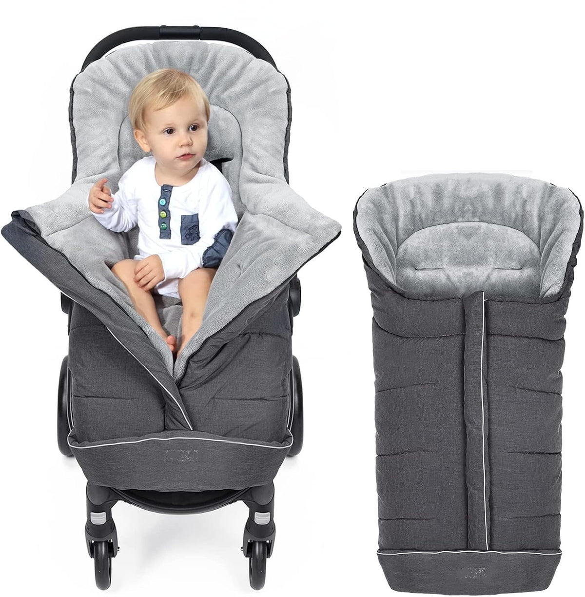 MIRACLE BABY sac de dormit universal căptușit pentru cărucior copii