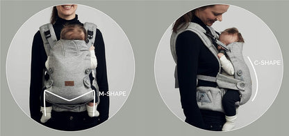 BEABA NAJELL Portabebés ergonómico Active Mesh con cinturón lumbar