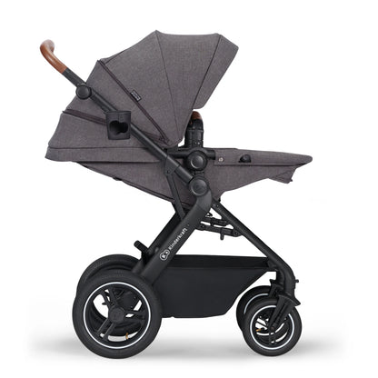 KINDERKRAFT B-TOUR 3w1 wózek wielofunkcyjny do 22kg + fotelik MINK PRO – DARK GREY – zdjęcie 11