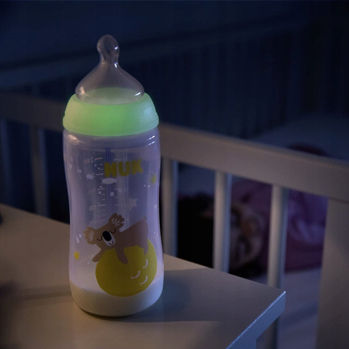 NUK NIGHT Flessenset 2x 300 ml CONTROL TEMP.