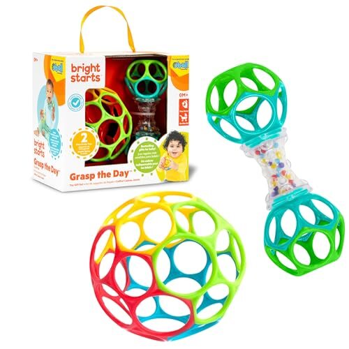 BRIGHT STARTS Oball Grasp the Day Ball mit Rassel