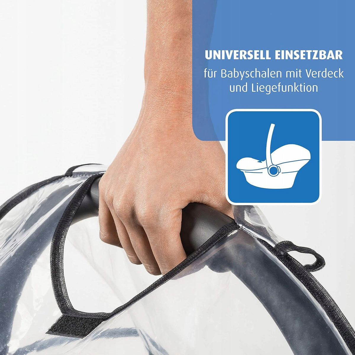 REER folia przeciwdeszczowa uniwersalna do fotelika dziecięcego – zdjęcie produktu 3