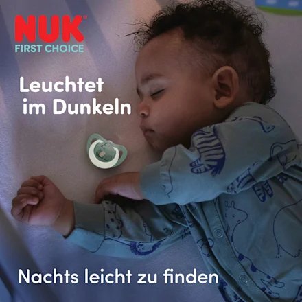 NUK First Choice Night smoczki 6-18m hipopotam i koala 2 szt. – nowy – zdjęcie 4