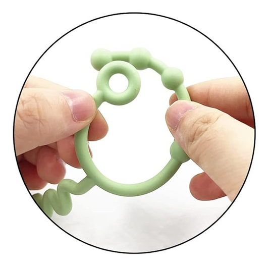 STRAPS FOR BABY silikonowa zawieszka do smoczka, gryzaka i zabawek 30 cm