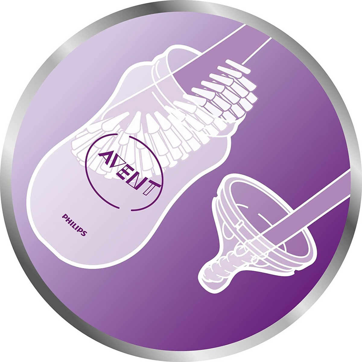 PHILIPS AVENT SCF145/08 Bürste zur Reinigung von Saugern und Flaschen + Etui