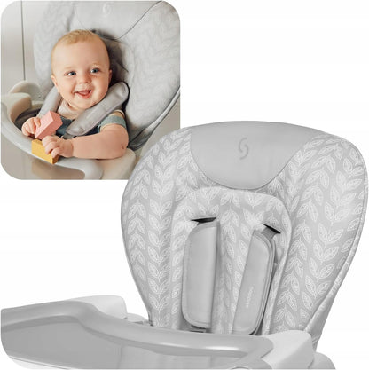 SKIDDOU MALIT silla alta ajustable para comer con bandeja