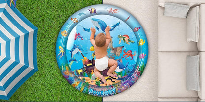 NOUBABY XXL mata wodna do zabawy na brzuszku 100 cm OCEAN – zdjęcie produktu 3