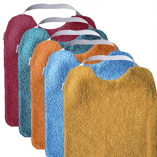 MIMUSELINA terry bibs with elastic x5