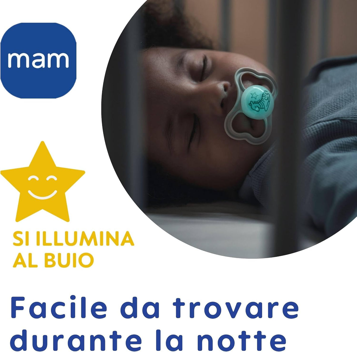 MAM Air Night smoczek uspokajający silikonowy 16 m+ x2 ŚWIECĄCE – zdjęcie produktu 4