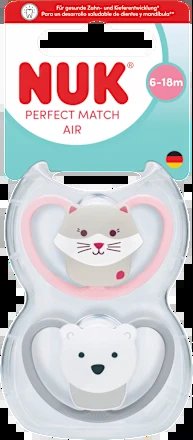 NUK Perfect Match Air smoczki uspokajające 6-18 mies. – nowy – zdjęcie 1