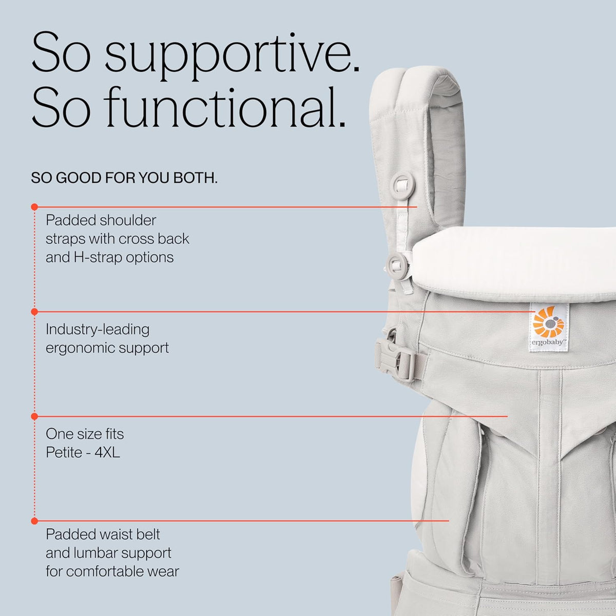 ERGOBABY OMNI 360 nosidełko ergonomiczne 3,2-20,4kg – zdjęcie produktu 5