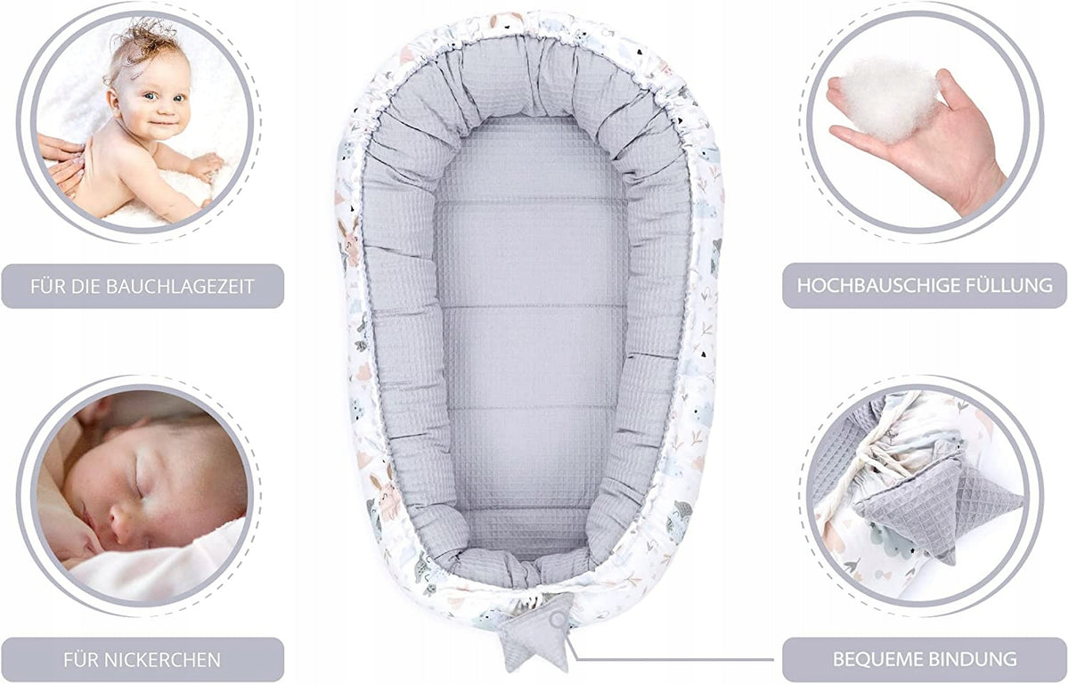 TOTSY BABY kokon niemowlęcy gniazdo 90 x 50 – zdjęcie produktu 4