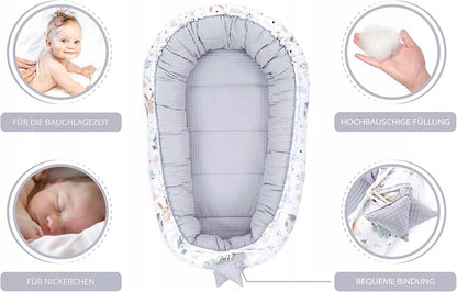 TOTSY BABY kokon niemowlęcy gniazdo 90 x 50 – zdjęcie produktu 4
